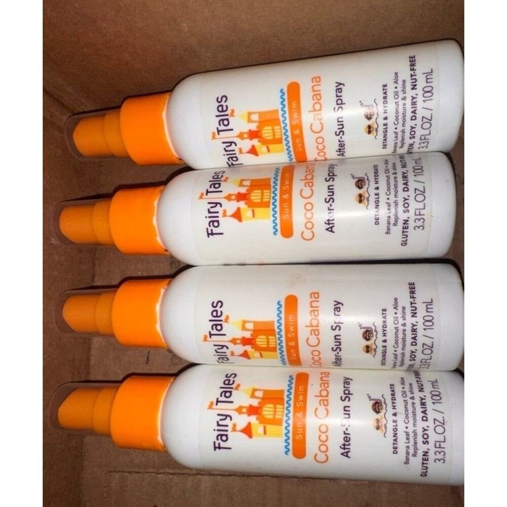 Fairy Tales Coco Cabana After-Sun Spray Sun &‎ Swim Detangle Hydrate 3.3oz